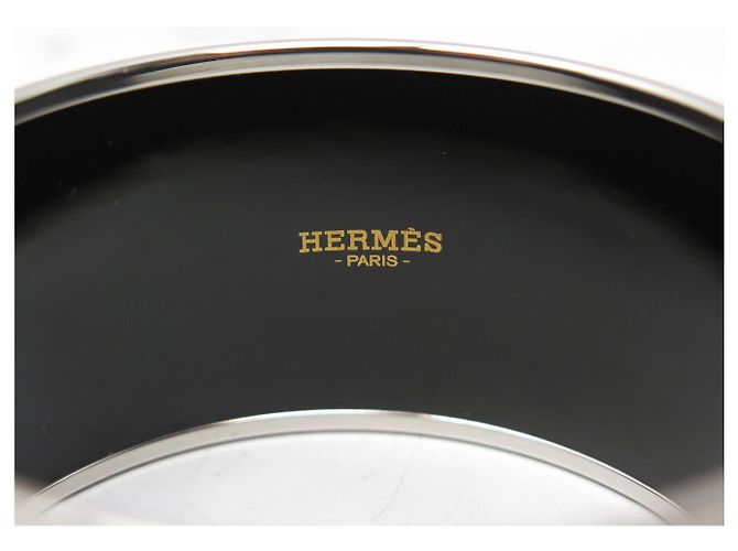 Hermès NUEVA PULSERA HERMES DE ESMALTE XL BALCON DU GUADALQUIVIR NEGRO & BLANCO BANGLE - vista 5