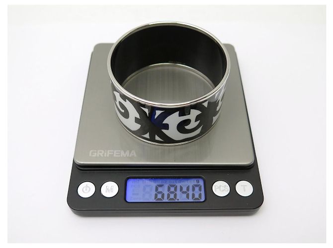 Hermès NUEVA PULSERA HERMES DE ESMALTE XL BALCON DU GUADALQUIVIR NEGRO & BLANCO BANGLE - vista 8