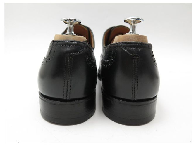 SCARPE JOHN LOBB BARAL DERBY PUNTA FLOREALE 10.5E 44.5 IN PELLE NERA - vista 5