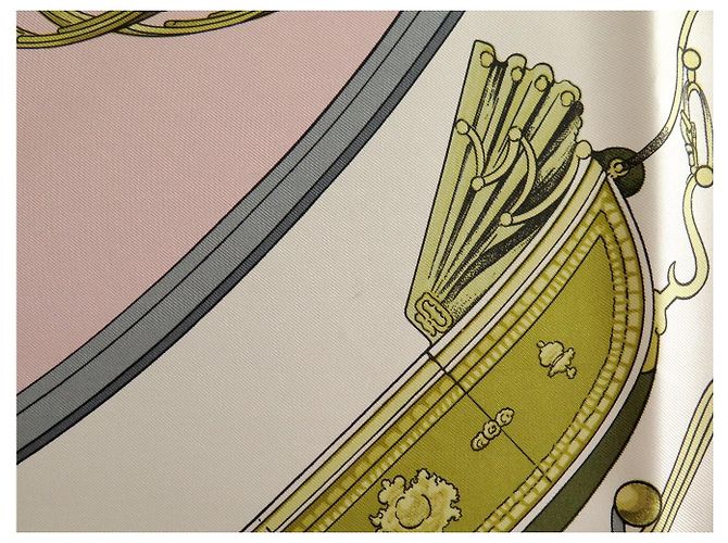 Hermès NEU HERMES SPRING ROSE PALE SEIDEN TUCH QUADRAT 90 LEDOUX PINK SILK SCARF - Ansicht 10