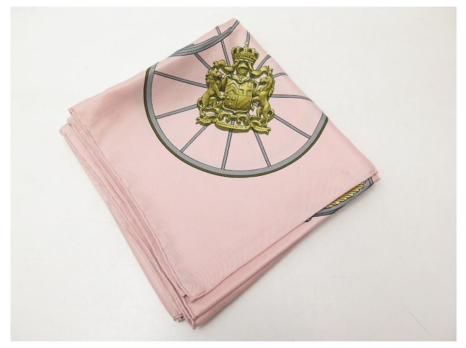 Hermès NEU HERMES SPRING ROSE PALE SEIDEN TUCH QUADRAT 90 LEDOUX PINK SILK SCARF - Ansicht 11