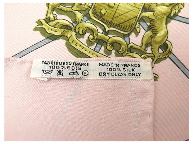 Hermès NEU HERMES SPRING ROSE PALE SEIDEN TUCH QUADRAT 90 LEDOUX PINK SILK SCARF - Ansicht 13