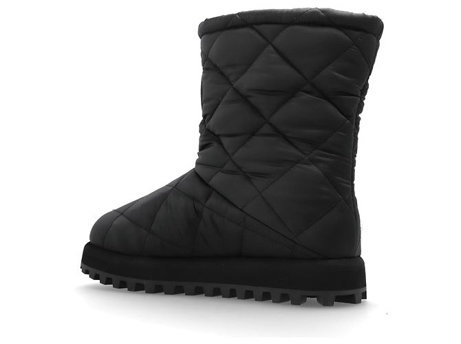 Stivali da neve trapuntati Logo Dolce & Gabbana neri - vista 3
