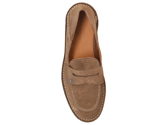 Dolce & Gabbana Scarpe in camoscio con logo - vista 4