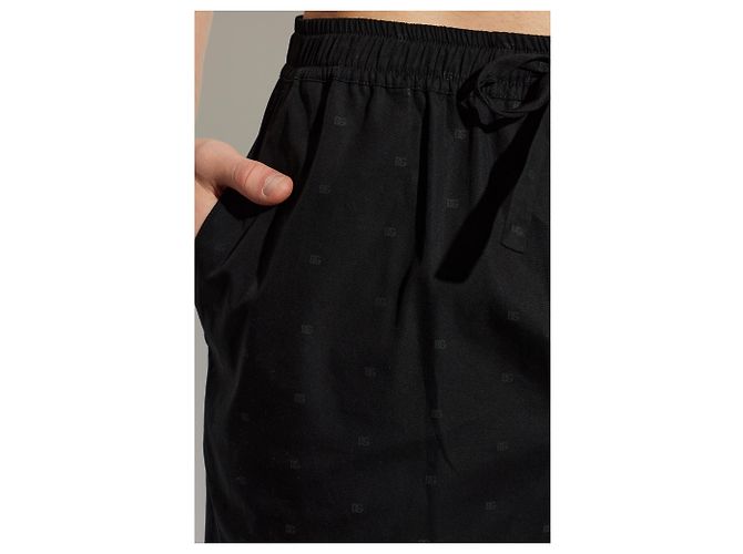 Dolce & Gabbana Pantaloncini in cotone con monogramma - vista 3