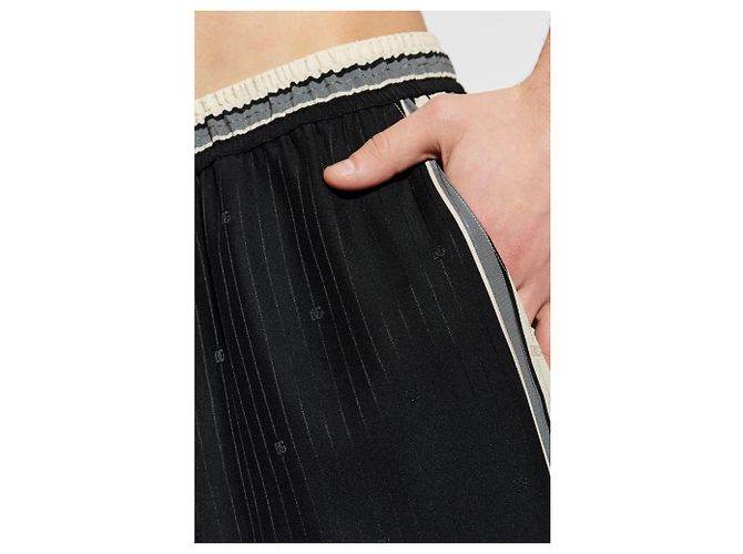 Pantaloncini in seta nera Dolce & Gabbana - vista 3