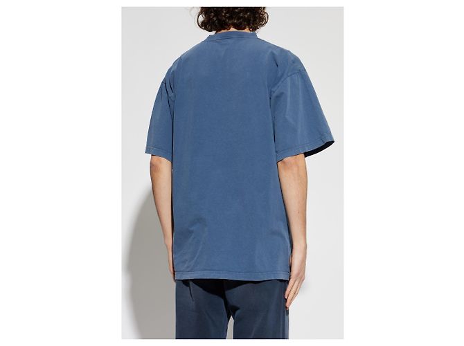 Balenciaga T-Shirt mit besticktem Logo - Ansicht 2