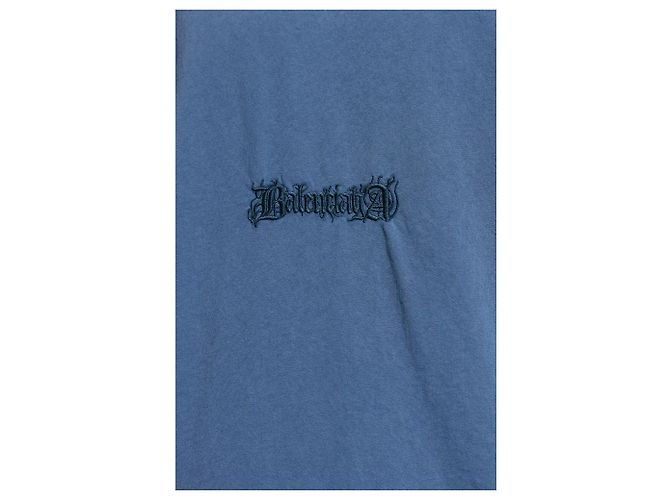 Balenciaga T-Shirt mit besticktem Logo - Ansicht 3