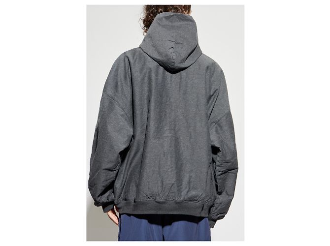Balenciaga Hoodie Grau Baumwolle Oversized - Ansicht 2