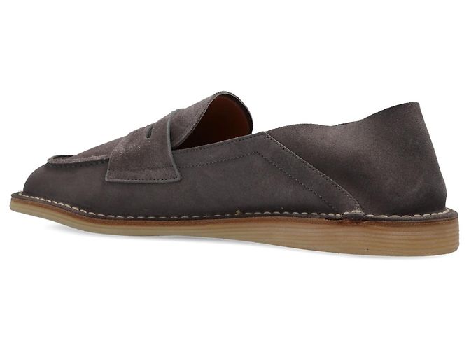Dolce & Gabbana Grey Suede Leather Loafers - view 3