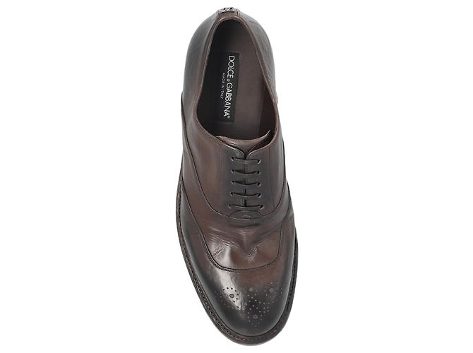 Dolce & Gabbana Scarpe in pelle con effetto 'vintage' - vista 4