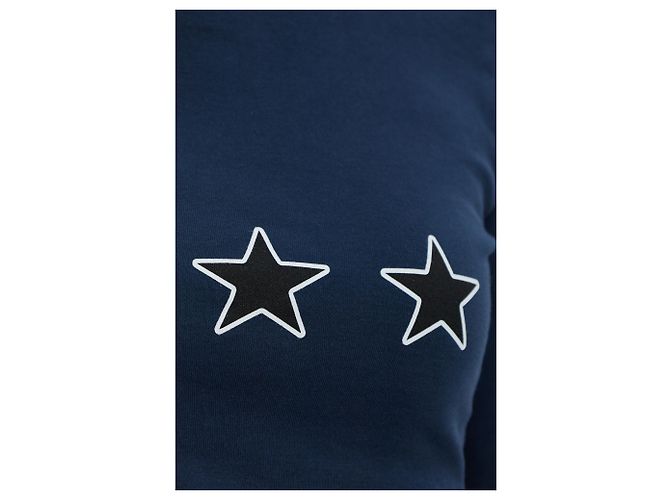 Camiseta de manga larga estampada Balenciaga azul de algodón - vista 3
