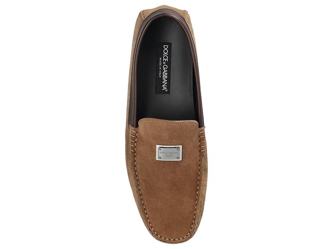 Mocasines Dolce & Gabbana de ante marrón - vista 4