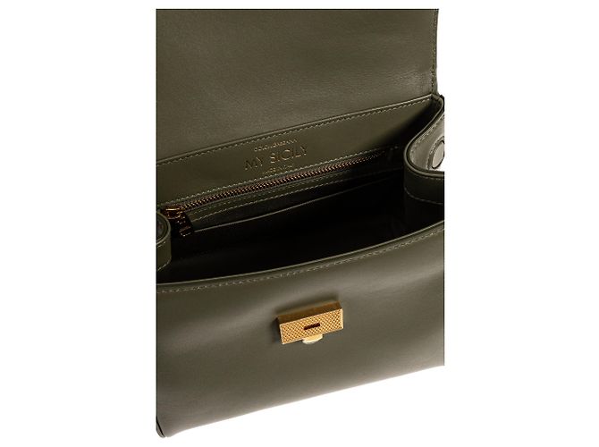 Bolso My Sicily Dolce & Gabbana en cuero verde - vista 3