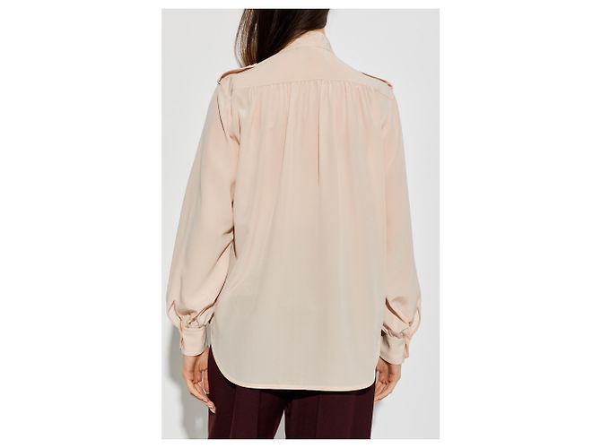 Camicia in seta rosa Chloé - vista 2