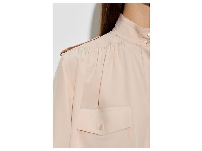 Camicia in seta rosa Chloé - vista 3