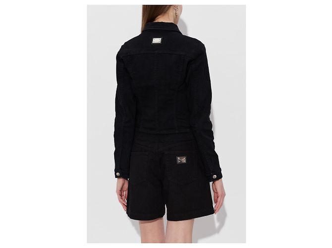 Dolce & Gabbana Chaqueta vaquera negra - vista 2