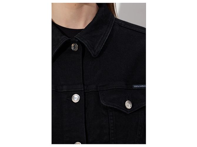 Dolce & Gabbana Chaqueta vaquera negra - vista 3