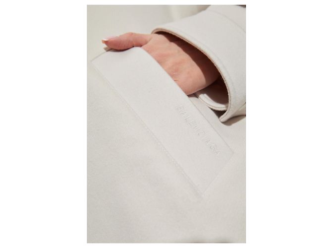 Balenciaga Kaschmirhemd Creme - Ansicht 3
