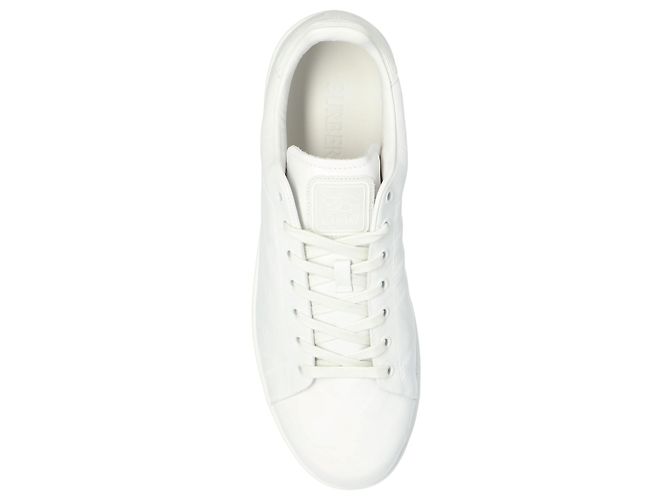 Sneakers Burberry in pelle bianca - vista 4