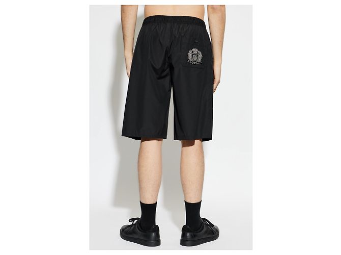Pantaloncini in cotone neri Dolce & Gabbana - vista 2