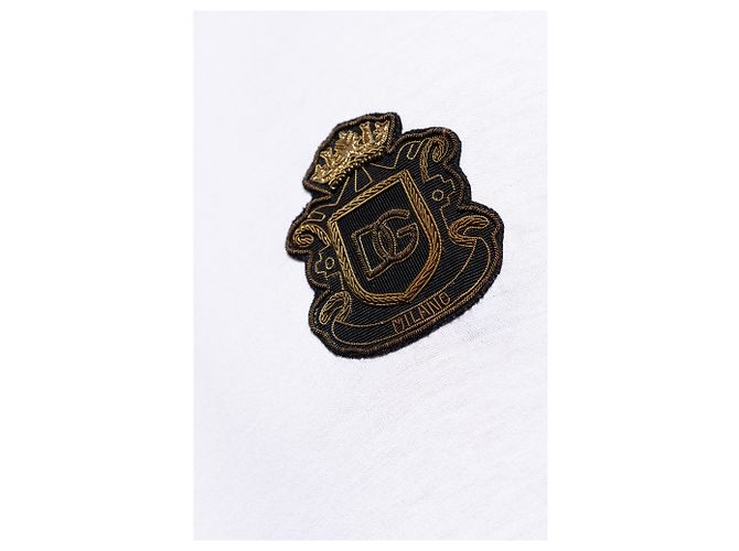 T-shirt Dolce & Gabbana Logo branca de algodão - vista 3