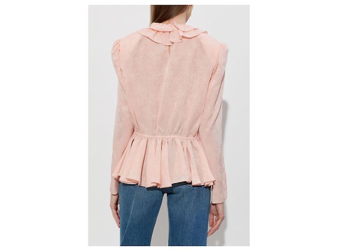 Chloé Top de seda con motivo floral - vista 2