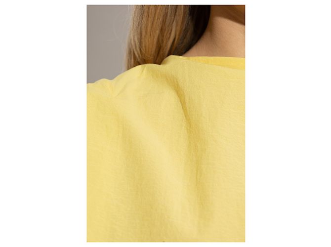 Vestido midi sin mangas amarillo de algodón Jacquemus - vista 3