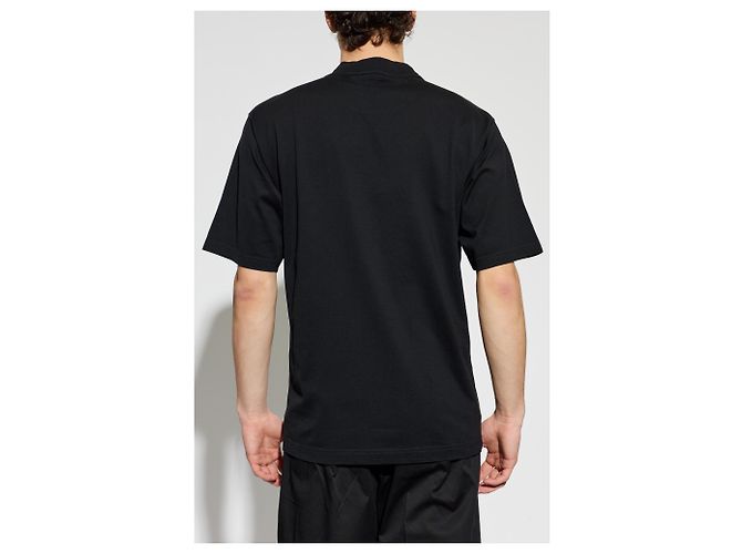 T-shirt nera con logo Dolce & Gabbana in cotone - vista 2