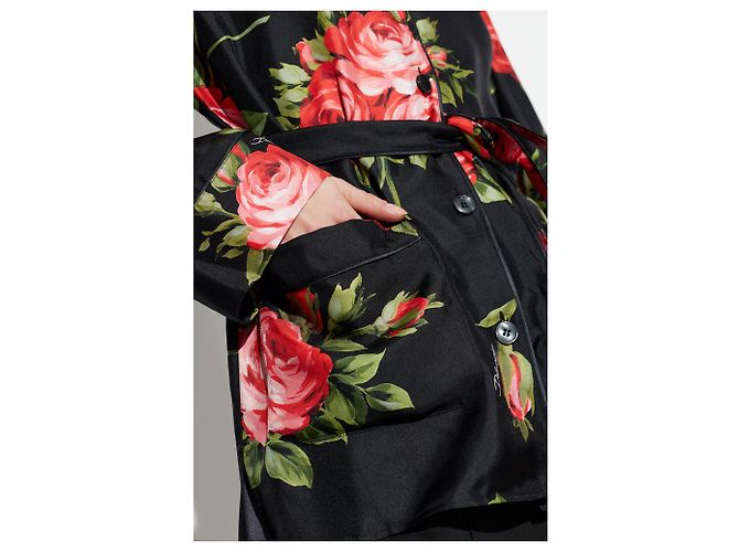Dolce & Gabbana Camicia di seta con cintura - vista 3