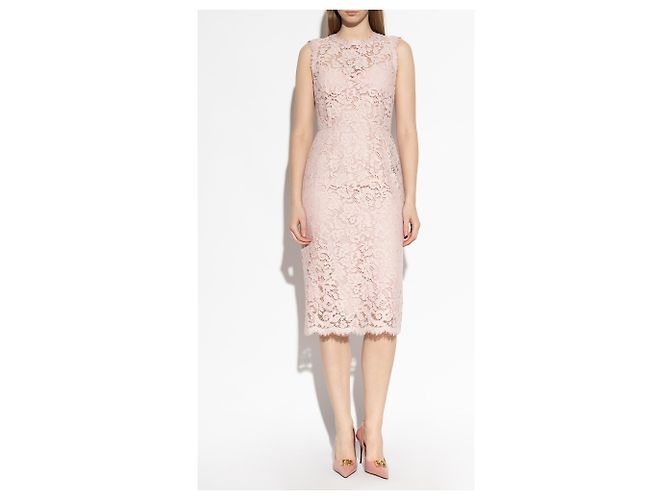Dolce & Gabbana Abito in pizzo senza maniche - vista 2
