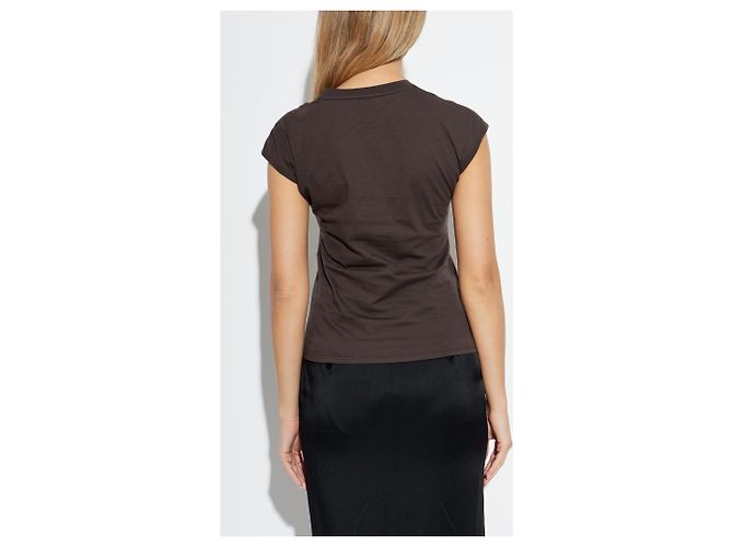Camiseta de algodón marrón Tom Ford - vista 2