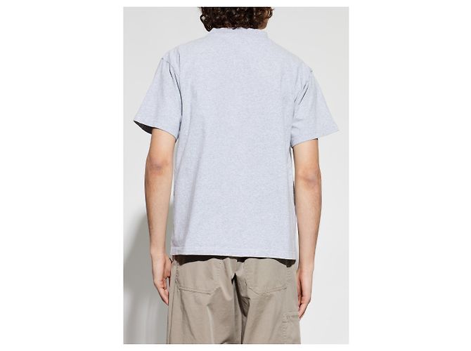 Camiseta Balenciaga estampada de algodón gris - vista 2
