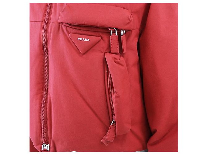 Prada Triangle Logo 100% Cotton Daunenjacke - Ansicht 13