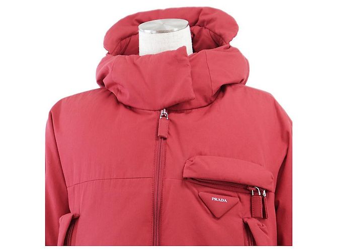 Prada Triangle Logo 100% Cotton Daunenjacke - Ansicht 15