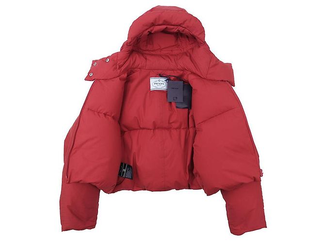 Prada Triangle Logo 100% Cotton Daunenjacke - Ansicht 8