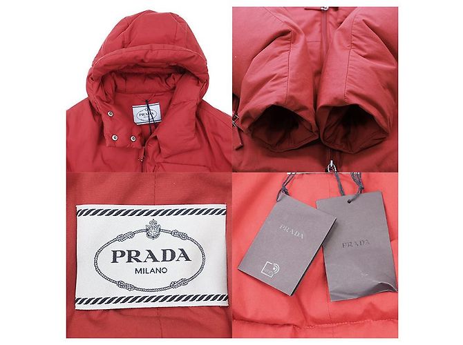 Prada Triangle Logo 100% Cotton Daunenjacke - Ansicht 9