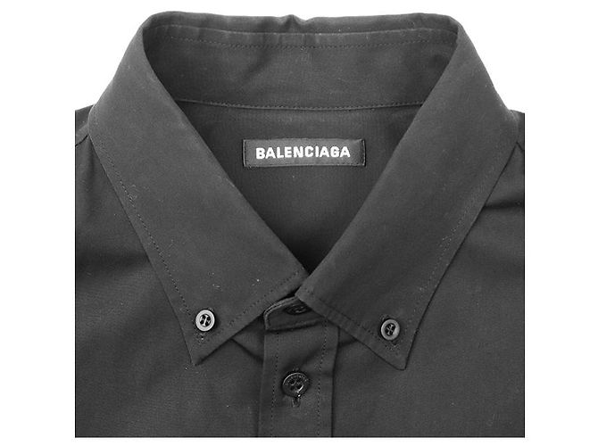 Camisa de manga larga de algodón Balenciaga b@lenci@9a - vista 11