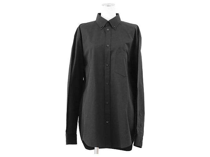 Camisa de manga larga de algodón Balenciaga b@lenci@9a - vista 3