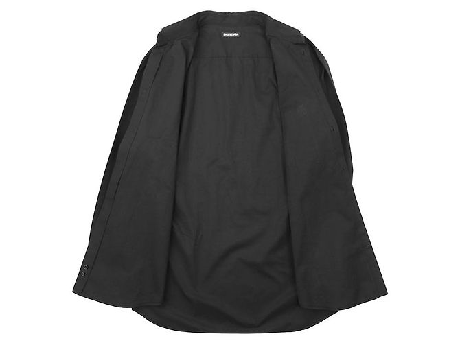 Camisa de manga larga de algodón Balenciaga b@lenci@9a - vista 8