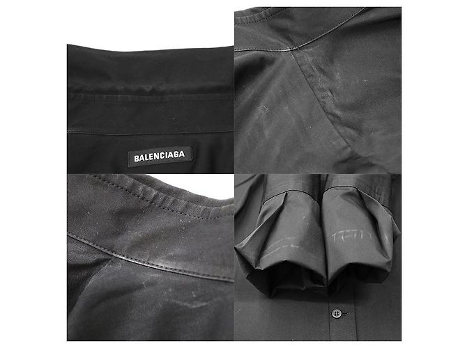Camisa de manga larga de algodón Balenciaga b@lenci@9a - vista 9