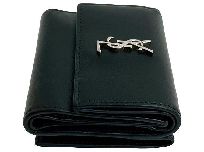 Yves Saint Laurent Cartera tri-fold de piel Saint Laurent Paris - vista 5