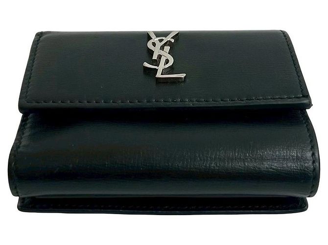 Yves Saint Laurent Cartera tri-fold de piel Saint Laurent Paris - vista 6