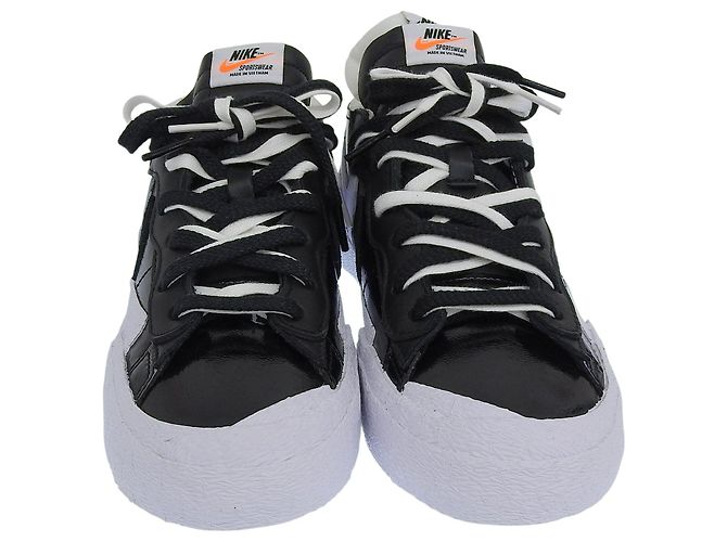 Sacai×NIKE BLAZER LOW Leder-Sneaker - Ansicht 4