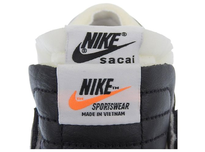 Sacai×NIKE BLAZER LOW Leder-Sneaker - Ansicht 7
