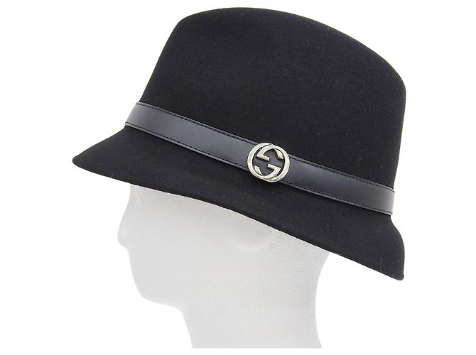 Cappello Gucci in lana e pelle - vista 3