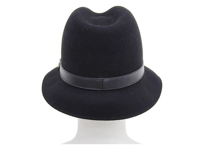 Cappello Gucci in lana e pelle - vista 4