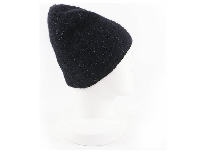 Cappello in maglia in tweed e cashmere CHANEL - vista 6
