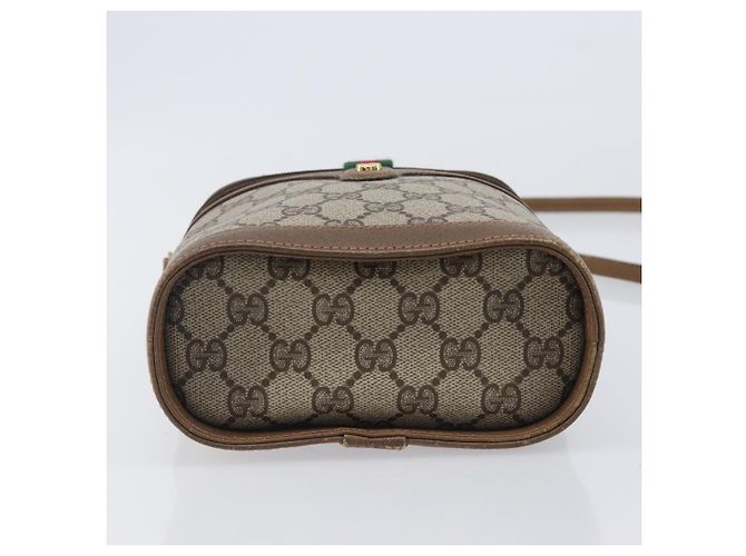 GUCCI GG Supreme Web Sherry Line Shoulder Bag PVC Beige 904 02 070 - vista 11
