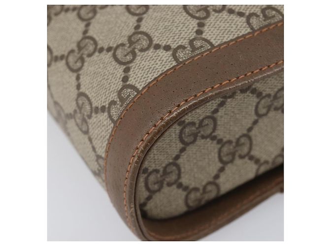 GUCCI GG Supreme Web Sherry Line Shoulder Bag PVC Beige 904 02 070 - vista 13
